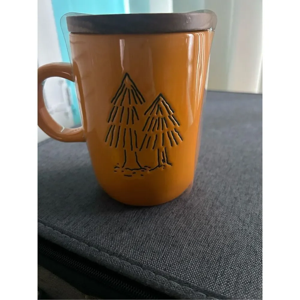 Rae Dunn Harvest Blessings Tree Double Sided Wood Coffee Mug